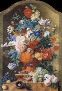 HUYSUM, Jan van Flowers in a Terracotta Vase France oil painting reproduction